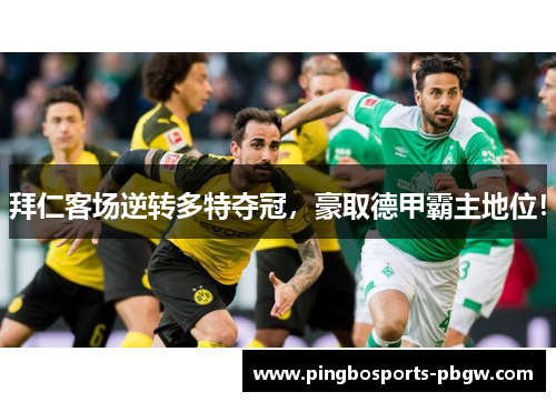 拜仁客场逆转多特夺冠，豪取德甲霸主地位！